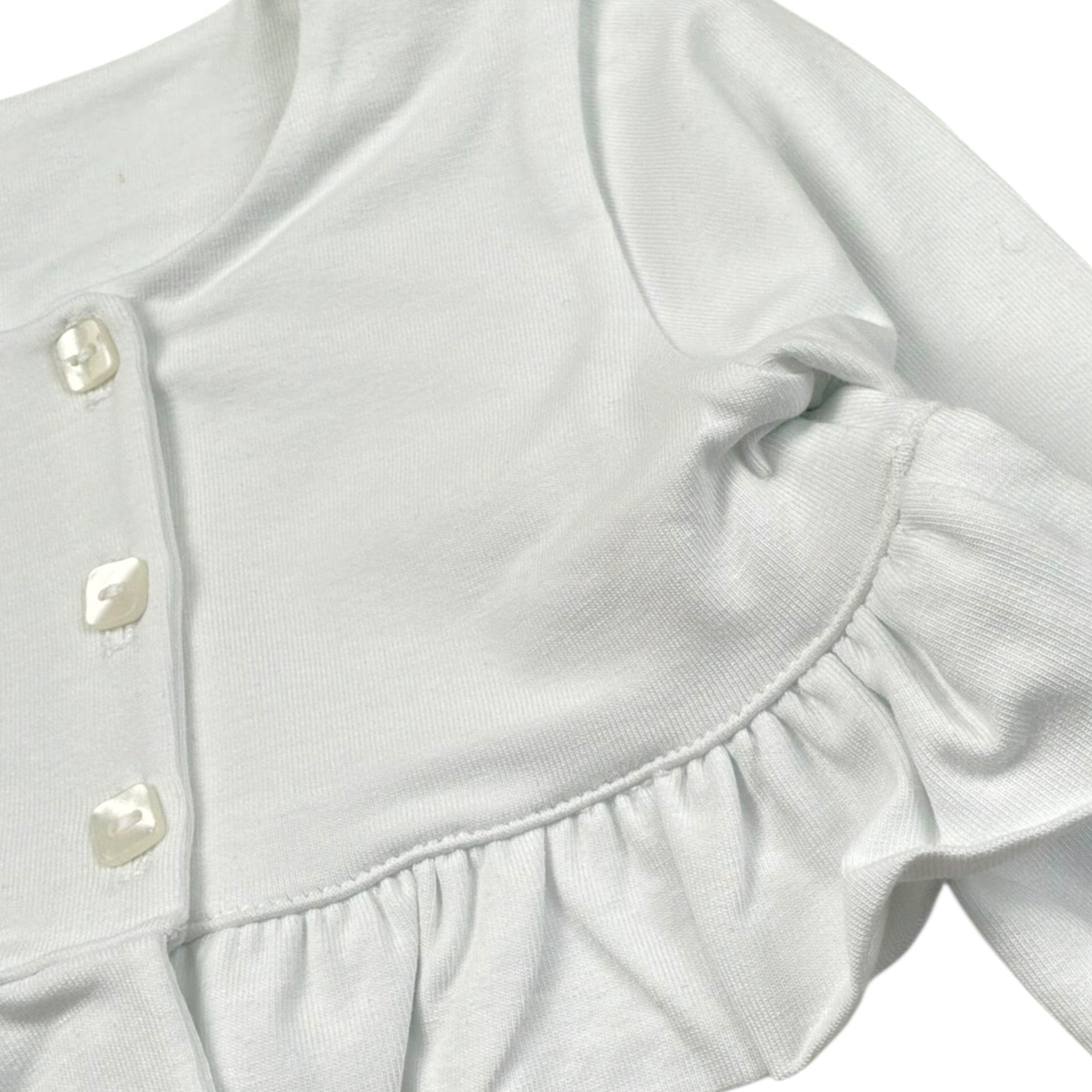 Babyvip Coprispalle Tinta Unita con Bottoni per Neonata T7852 BIANCO BABYVIP 