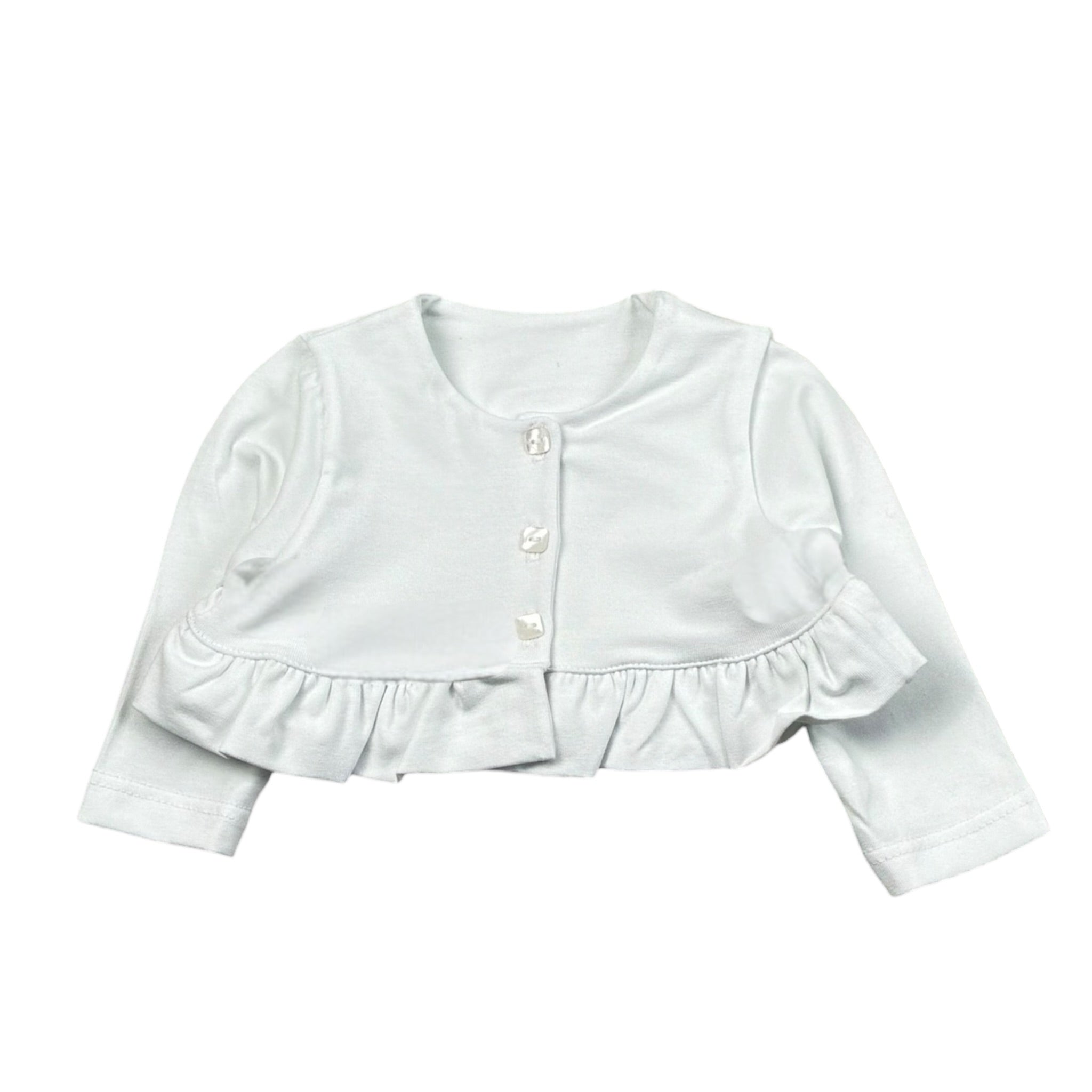 Babyvip Coprispalle Tinta Unita con Bottoni per Bambina T7852J BIANCO BABYVIP 
