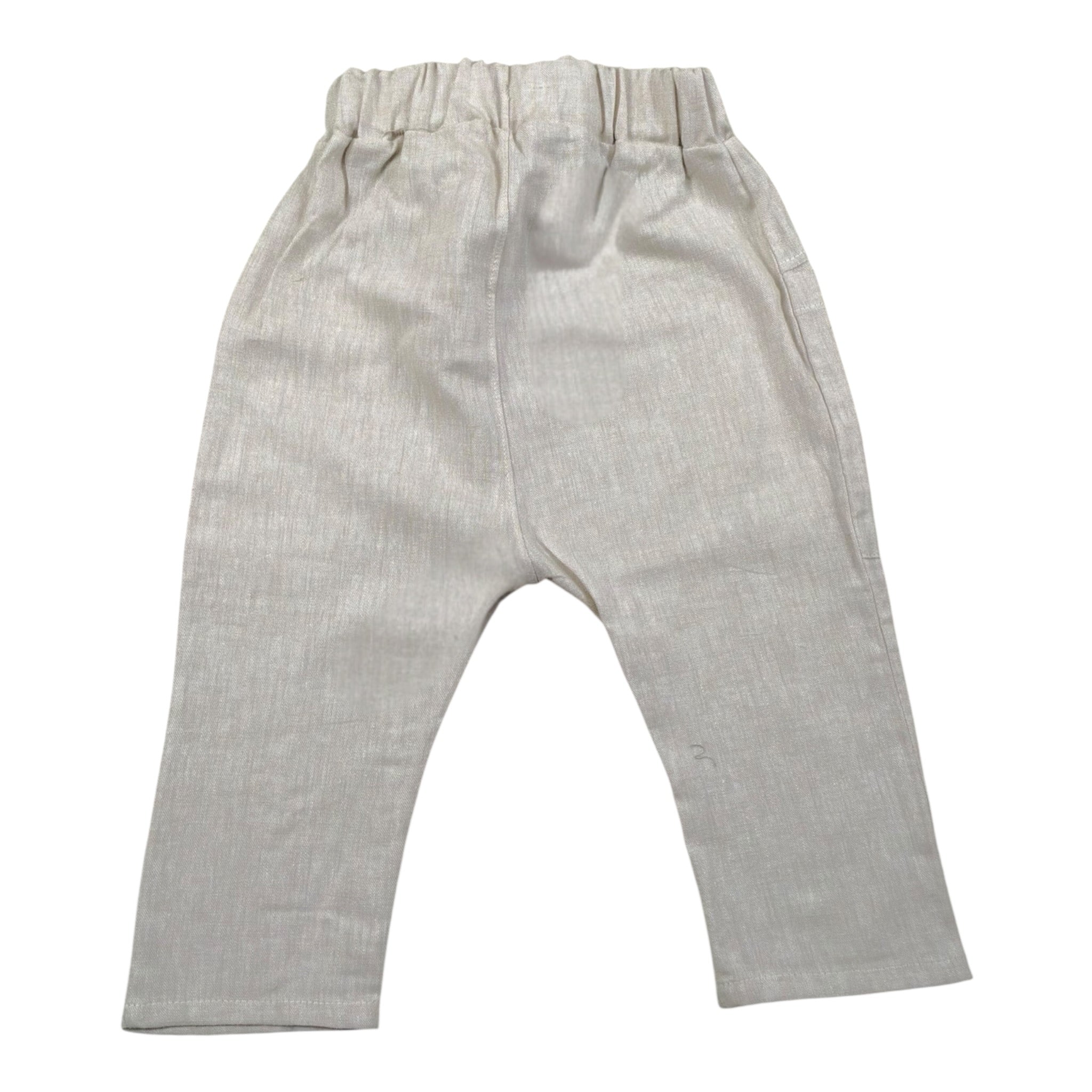Babyvip Pantalone Tinta Unita con Elastico In Vita per Neonato T8123 BEIGE BABYVIP 