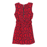 Balmain Abito Tinta con Cintura E Pois per Bambina BU1C12 ROSSO BALMAIN 