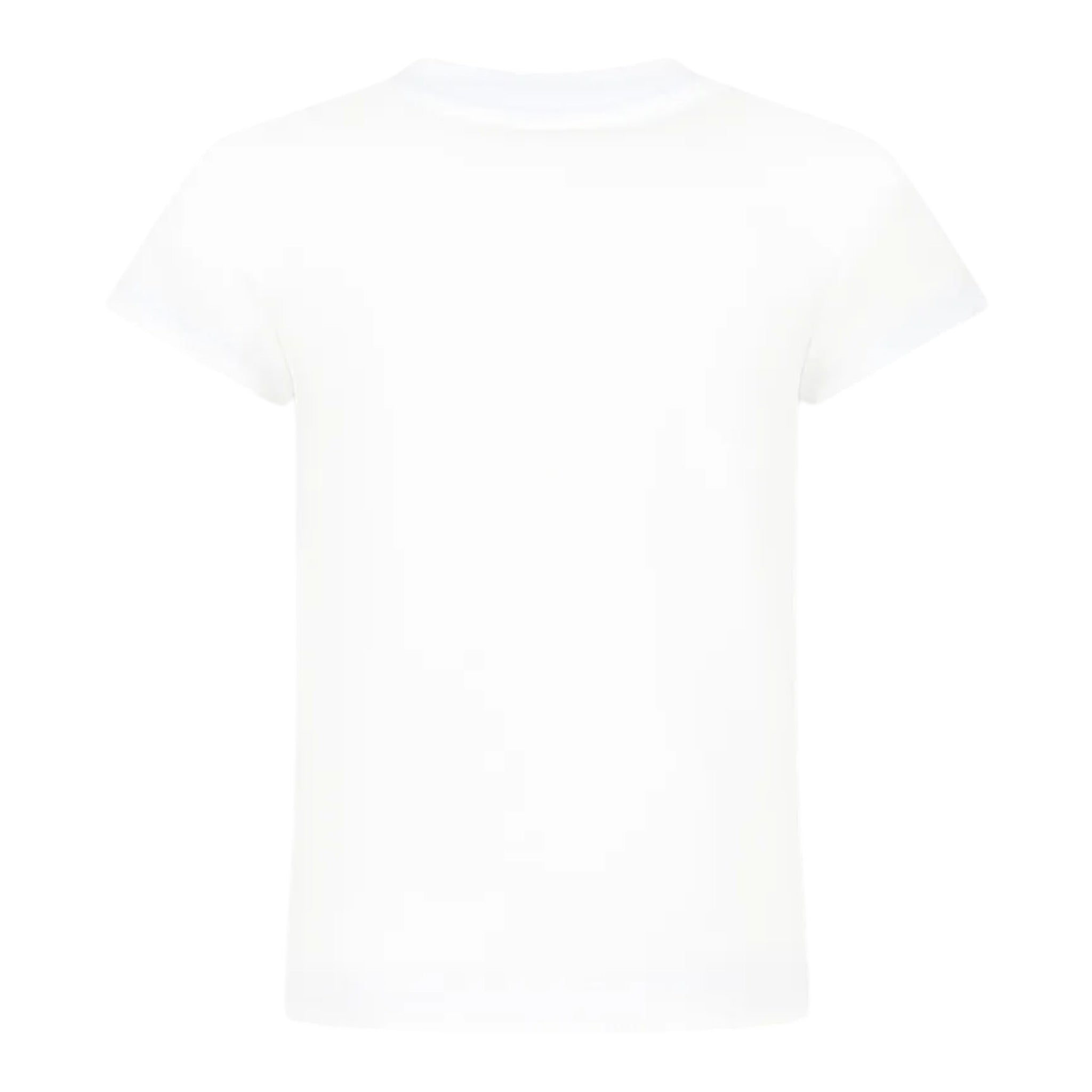 Balmain T-Shirt Girocollo Tinta Unita con Logo per Bambina BW8A91X BIANCO BALMAIN 