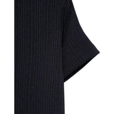 Balmain T-Shirt Girocollo Tinta Unita Logata per Bambino BW8R31X BLU BALMAIN 