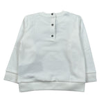Balmain Felpa Chiusa Girocollo tinta unita con Logo Bianco per Neonato V4560NX BIANCO BALMAIN 