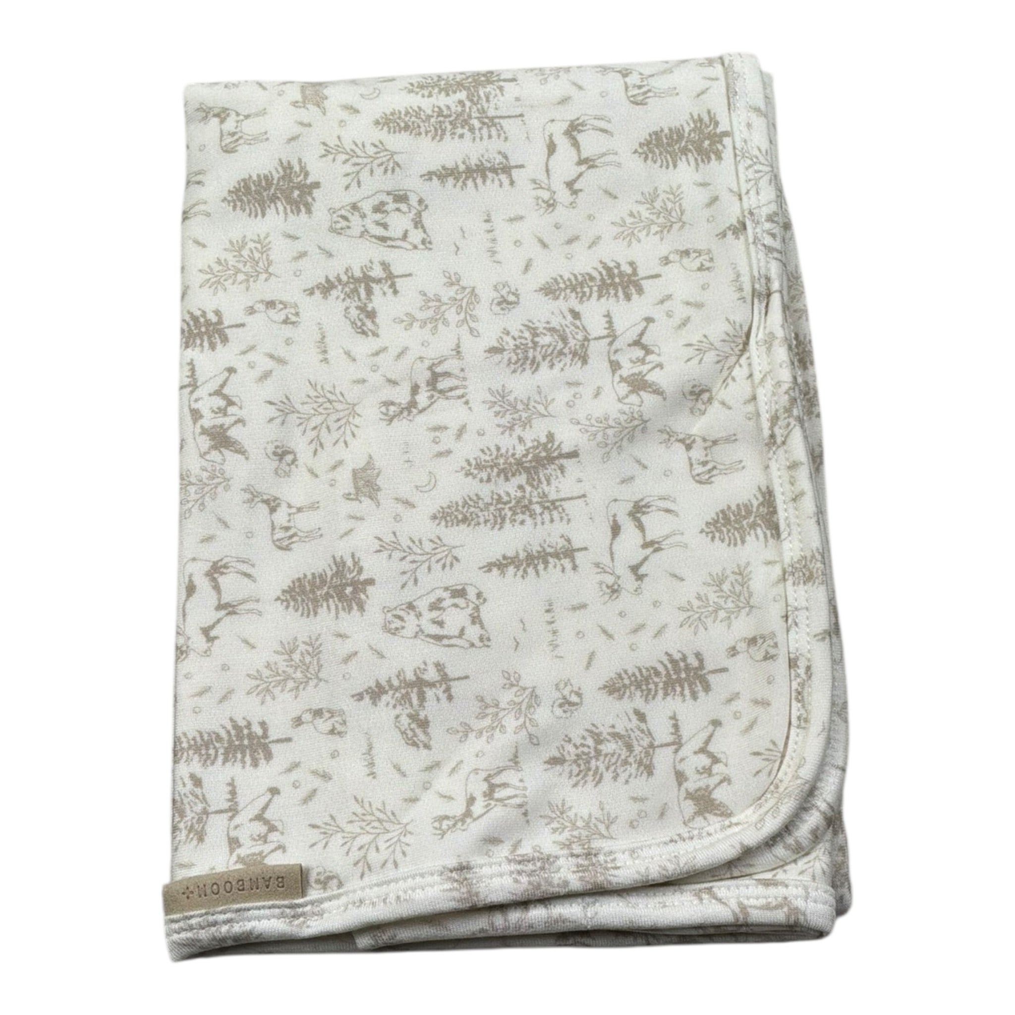 Bamboom+Babies Coperta Tinta Unita con Stampe per Neonato 215 PANNA BAMBOOM+BABIES 