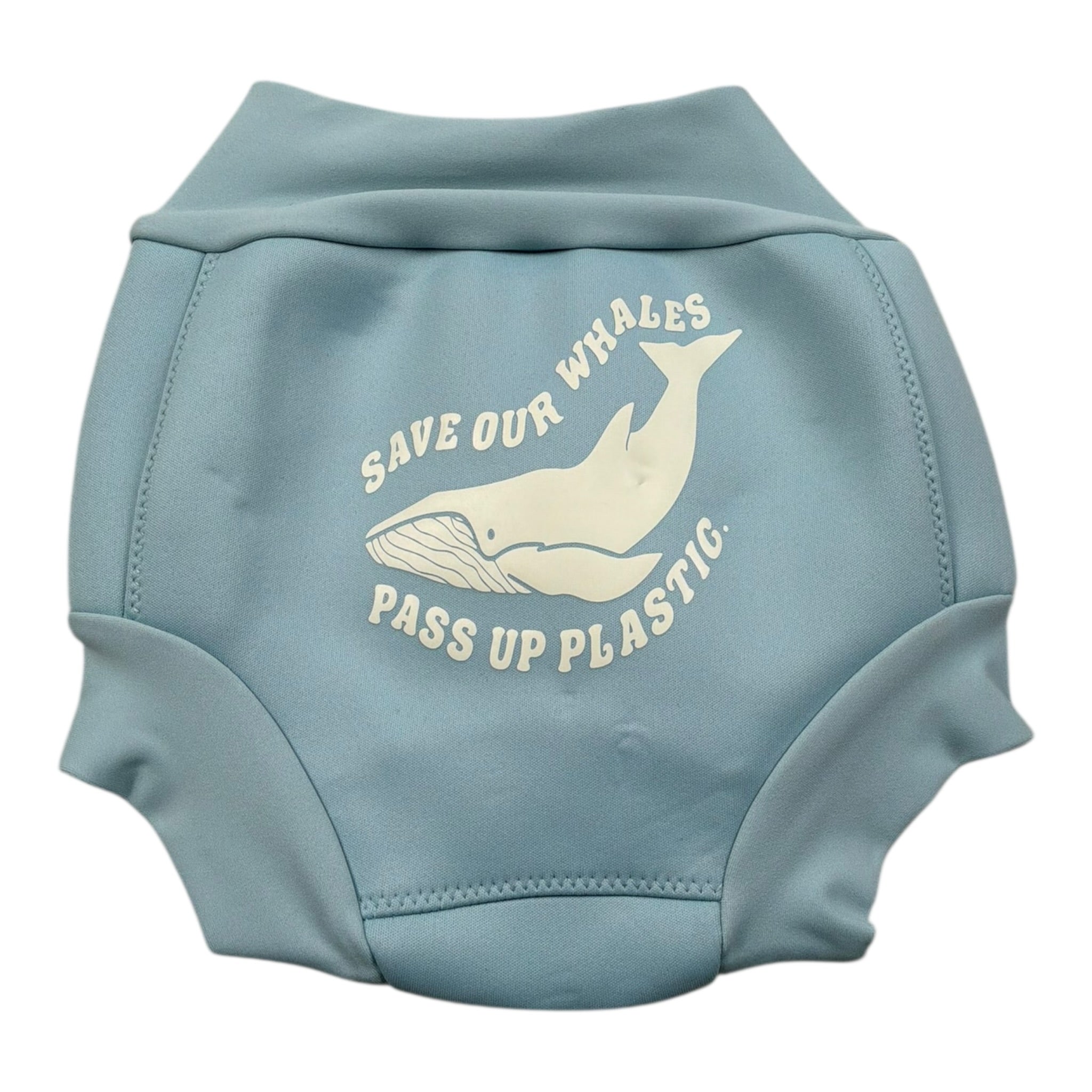 Bamboom+Babies Costume Pannolino Contenitivo Tinta Unita con Stampa per Neonato 721 AZZURRO BAMBOOM+BABIES 