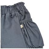 Bamboom+Babies Short Tinta Unita con Elastico In Vita per Neonata 828 BLU BAMBOOM+BABIES 