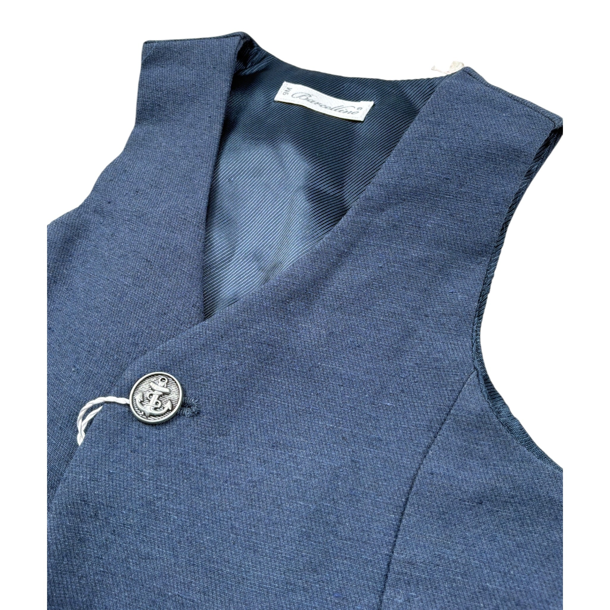 GILET TINTA UNITA 110524 BLU BARCELLINO 