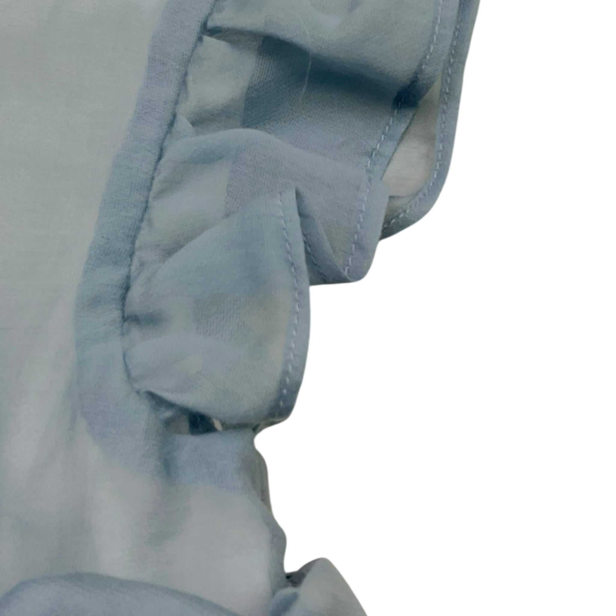 Barcellino Abito Giromanica Tinta Unita con Tulle per Neonata 120817 AZZURRO BARCELLINO 