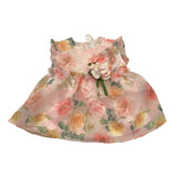 Barcellino Camicia-Coulotte Bicolore con Fantasia Fiori per Neonata 9721 ROSA BARCELLINO 
