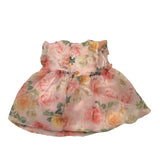 Barcellino Camicia-Coulotte Bicolore con Fantasia Fiori per Neonata 9721 ROSA BARCELLINO 