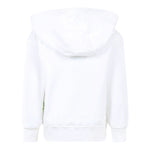 Barrow Kids Felpa Chiusa Tinta Unita con Cappuccio E Stampa per Bambino S5BKJUHS062 BIANCO BARROW KIDS 