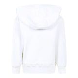 Barrow Kids Felpa Chiusa Tinta Unita con Cappuccio E Stampa per Bambino S5BKJUHS062 BIANCO BARROW KIDS 