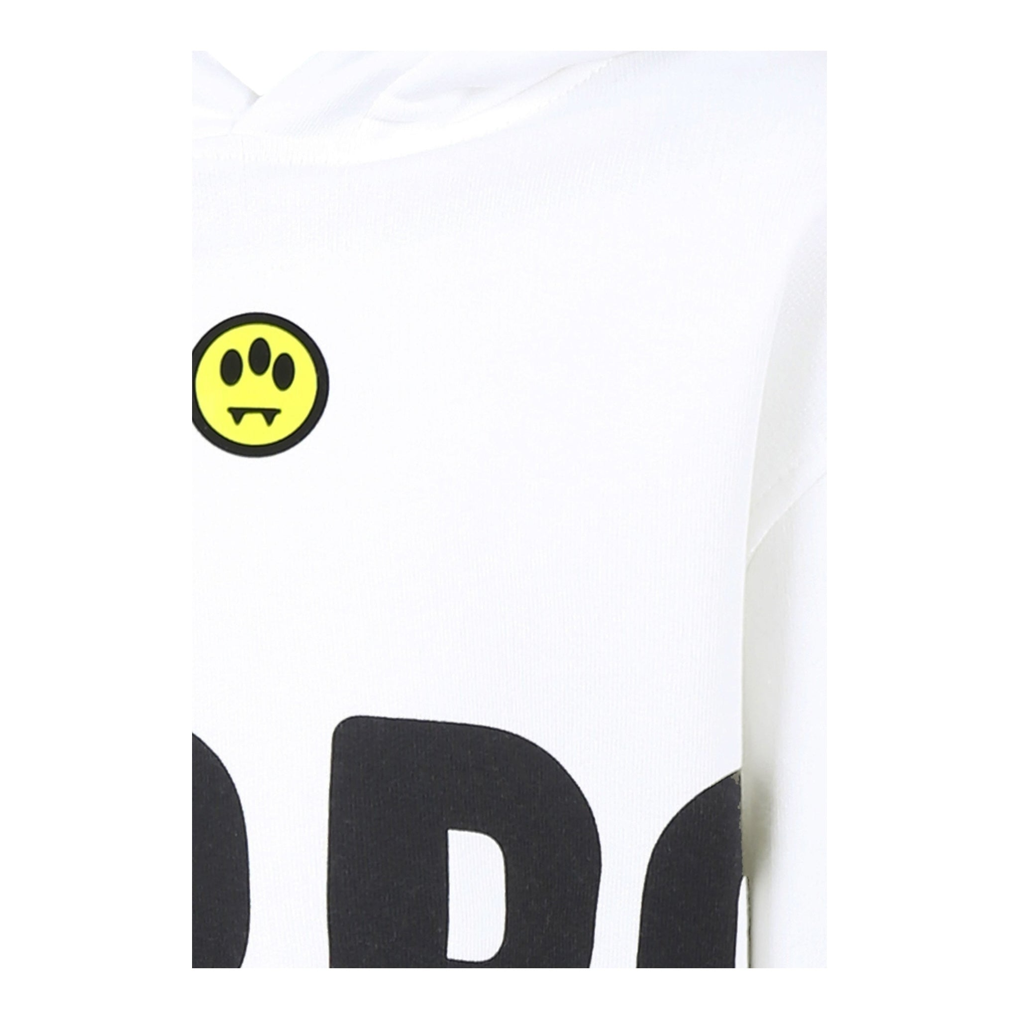 Barrow Kids Felpa Chiusa Tinta Unita con Cappuccio E Stampa per Bambino S5BKJUHS062 BIANCO BARROW KIDS 