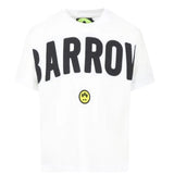 Barrow Kids T-Shirt Girocollo tinta unita con Stampa Bianco per Bambino S5BKJUTH063 BIANCO BARROW KIDS 