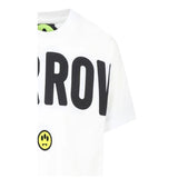 Barrow Kids T-Shirt Girocollo tinta unita con Stampa Bianco per Bambino S5BKJUTH063 BIANCO BARROW KIDS 