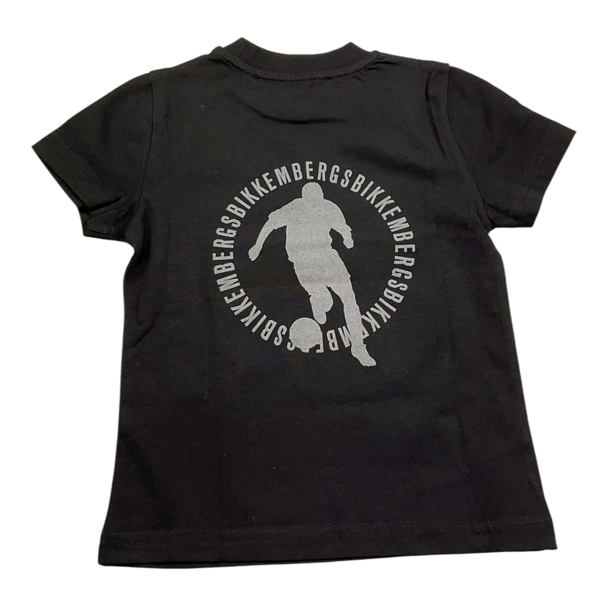 Bikkembergs T-Shirt Girocollo Tinta Unita con Logo per Neonato BK1602NX NERO BiKKEMBERGS 