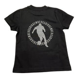 Bikkembergs T-Shirt Girocollo Tinta Unita con Logo per Bambino BK1602X NERO BiKKEMBERGS 