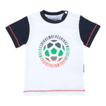 Bikkembergs T-Shirt Girocollo Tinta Unita con Maniche In Contrasto per Neonato BK1732 BIANCO BiKKEMBERGS 