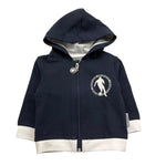 Bikkembergs Felpa con Zip E Cappuccio Tinta Unita per Neonato BK1759 BLU BiKKEMBERGS 