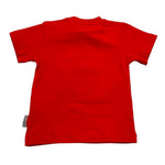 Bikkembergs T-Shirt Girocoll Tinta Unita con Stampa per Neonato BK2516 ROSSO BiKKEMBERGS 