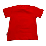 Bikkembergs T-Shirt Girocoll Tinta Unita con Stampa per Neonato BK2516 ROSSO BiKKEMBERGS 