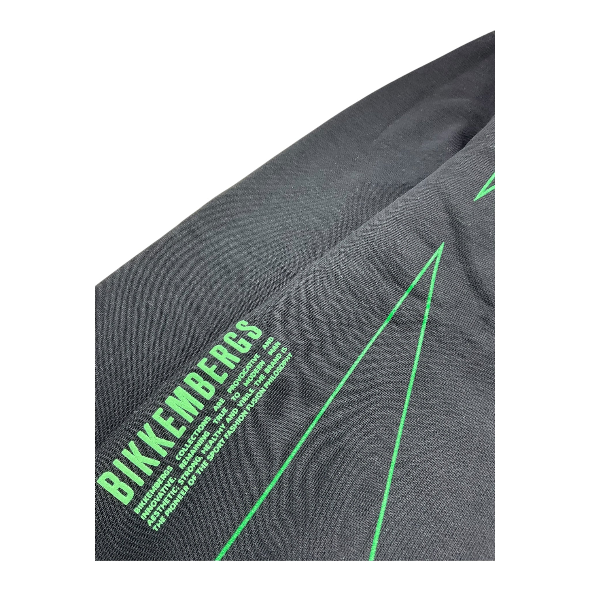 Bikkembergs Felpa Tinta Unita Girocollo con Stampa per Bambino BK3150 NERO BiKKEMBERGS 