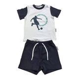 Bikkembergs Completo 2 Pezzi Bicolore T-Shirt-Bermuda per Neonato BK3415 BIANCO/NERO BiKKEMBERGS 