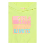 Billieblush Felpa Smanicata Tinta Unita con Cappuccio per Bambina U20846 GIALLO FLUO BillIEBLUSH 