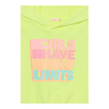 Billieblush Felpa Smanicata Tinta Unita con Cappuccio per Bambina U20846 GIALLO FLUO BillIEBLUSH 
