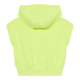 Billieblush Felpa Smanicata Tinta Unita con Cappuccio per Bambina U20846X GIALLO FLUO BillIEBLUSH 