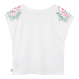 Billieblush Canotta Tinta Unita con Paillettes per Neonata U20994N BIANCO BillIEBLUSH 