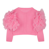 Billieblush Coprispalle Tinta Unita con Tulle per Bambina U20995 FUXIA BillIEBLUSH 