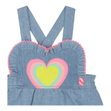 Billieblush Pagliaccetto In Denim Tinta Unita con Stampa per Neonata U21005 AZZURRO BillIEBLUSH 