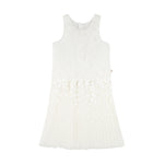 Billieblush Abito Tinta Unita con Fiori Giromanica per Neonata U21132 BIANCO BillIEBLUSH 
