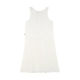 Billieblush Abito Tinta Unita con Fiori Giromanica per Neonata U21132 BIANCO BillIEBLUSH 