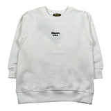 Blauer Felpa Chiusa Girocollo Tinta Unita con Stampa per Bambino 25SBLKF03551 BIANCO BLAUER 
