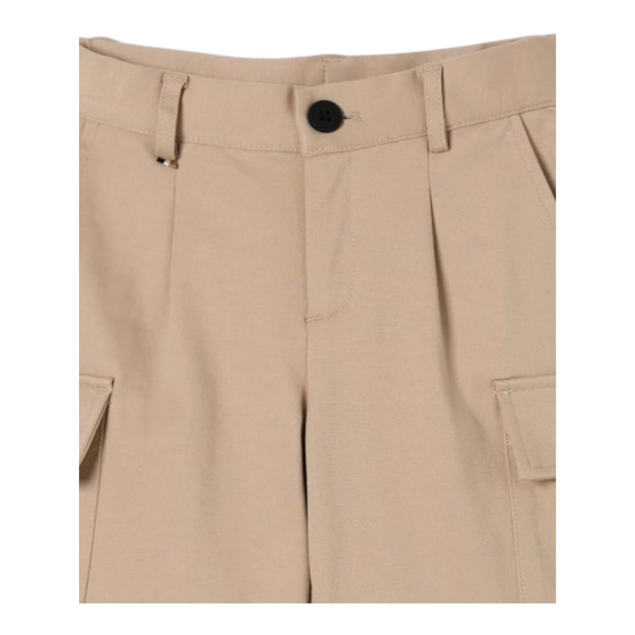 Boss Bermuda Tinta Unita con Girovita Regolabile per Bambino J51996 BEIGE BOSS 