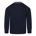 Boss Cardigan Tinta Unita con Scollo A V per Bambino J52005 BLU BOSS 