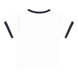 Boss T-Shirt Girocollo Tinta Unita con Logo per Neonato J52104 BIANCO BOSS 