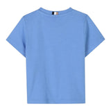 Boss T-Shirt Girocollo Tinta Unita con Stampa per Bambino J52110J AZZURRO BOSS 