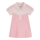 Boss Abito Mezza Manica Tinta Unita per Neonata J521866 ROSA BOSS 