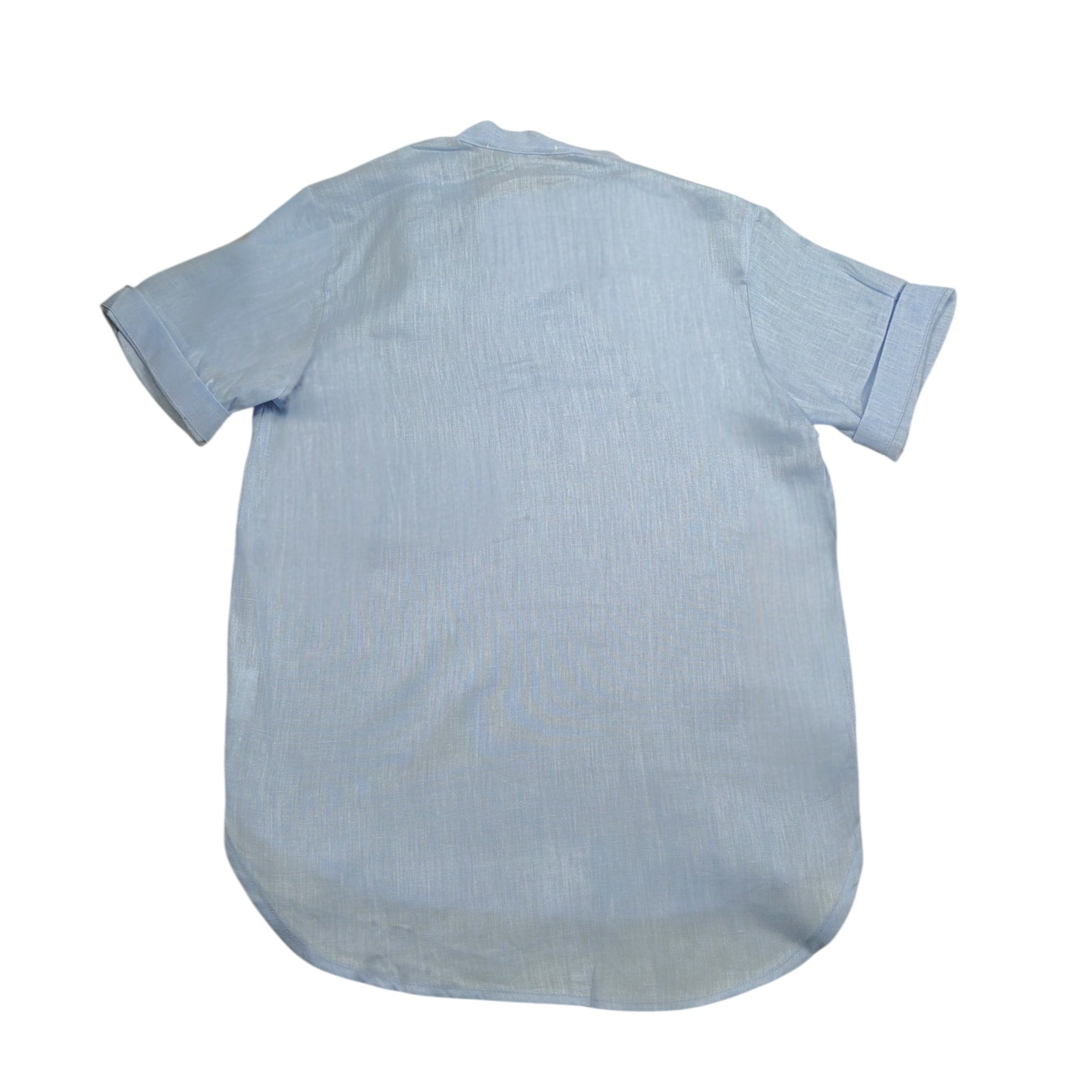 Brian Rush Camicia tinta unita Mezza Manica Azzurro per Bambino EIEIE AZZURRO BRIAN RUSH 