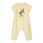 Burberry Pagliaccetto Girocollo Tinta Unita con Stampa per Neonato 8104524 PAGLIA BURBERRY 