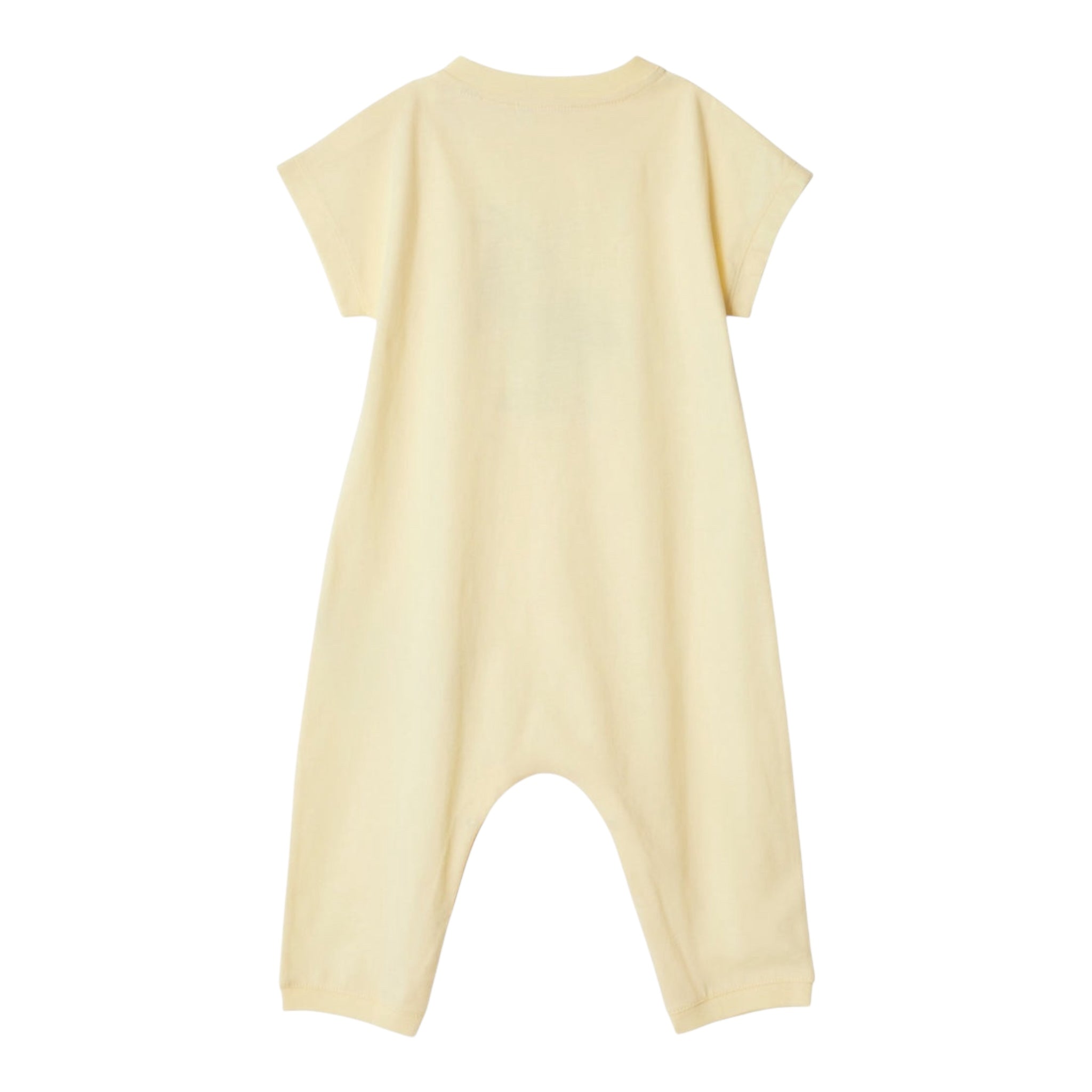 Burberry Pagliaccetto Girocollo Tinta Unita con Stampa per Neonato 8104524 PAGLIA BURBERRY 