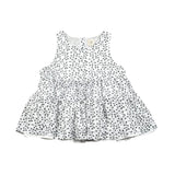 Caffe' D'Orzo Top Tinta Unita con Fantasia per Bambina ZW5A42M0063 BIANCO CAFFE' D'ORZO 