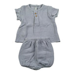 Calamaro Completo 2 Pezzi Camicia-Culotte per Neonato 17727 BLU CALAMARO 