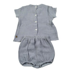 Calamaro Completo 2 Pezzi Camicia-Culotte per Neonato 17727 BLU CALAMARO 