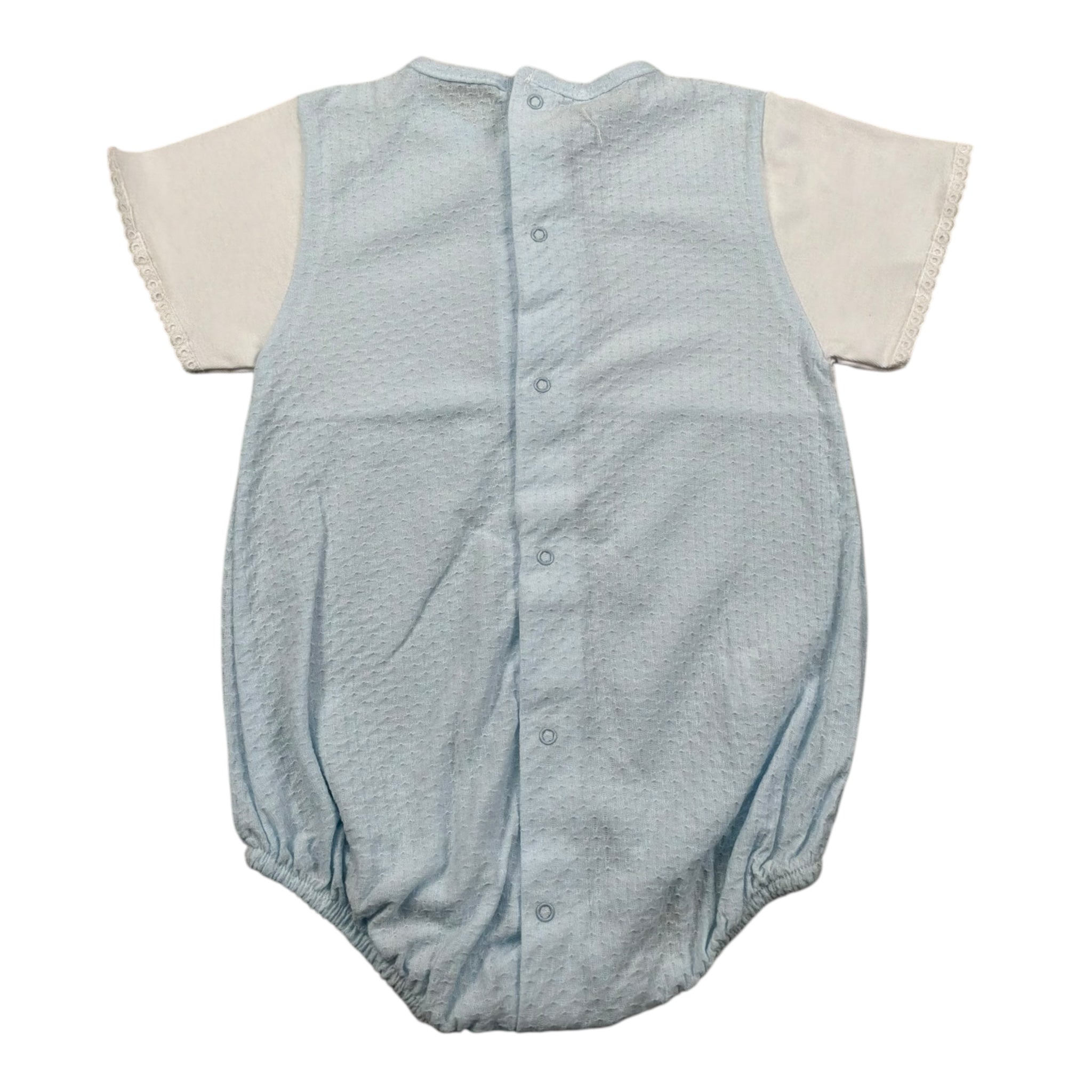 Calamaro Pagliaccetto Bicolore Mezza Manica per Neonato 32330 BIANCO/AZZURRO CALAMARO 