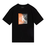 Calvin Klein T-Shirt Girocollo Tinta Unita con Logo per Bambino B02356K NERO CALVIN KLEIN 