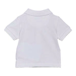 Calvin Klein Polo Mezza Manica Tinta Unita con Logo per Neonato IB0IB00170 BIANCO CALVIN KLEIN 